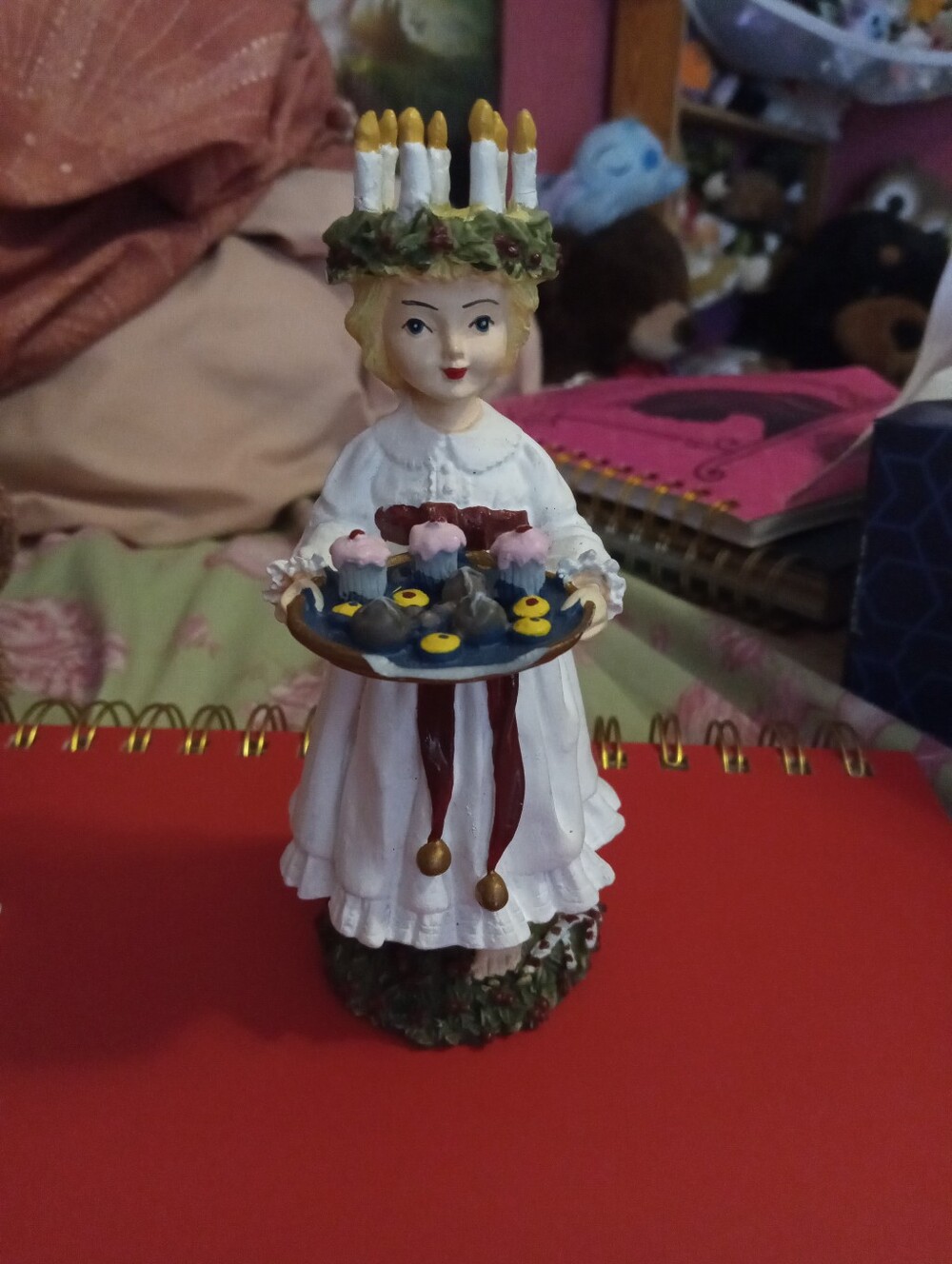 1999 Sweden Saint Lucia Candle Girl Figurine